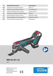 Güde 58816 Traduction Du Mode D'emploi D'origine