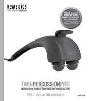 HoMedics TWIN PERCUSSION PRO Mode D'emploi