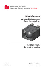 Federal Signal eHorn-024 Consignes D'installation Et D'entretien