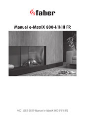 Faber e-MatriX 800-III Manuel
