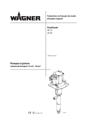 WAGNER FineFinish 40-15 Traduction Du Mode D'emploi Original