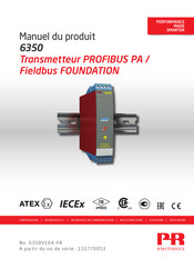 PR electronics 6350 Manuel Du Produit