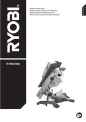 Ryobi RTMS1800 Traduction Des Instructions Originales