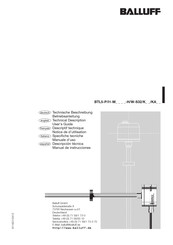 Balluff BTL5-P1-M0500-H-SA220-KA05 Manuel D'utilisation Et Description Technique