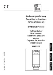 IFM Electronic efector 500 PE7 Notice Utilisateurs