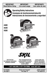 Skil 4580 Consignes De Fonctionnement/Sécurité