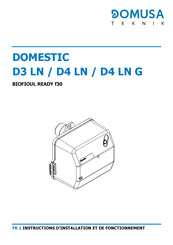 DOMUSA TEKNIK DOMESTIC D3 LN Instructions D'installation Et De Fonctionnement