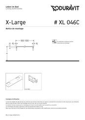 DURAVIT X-Large XL 046C Notice De Montage