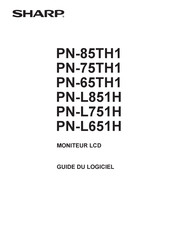 Sharp PN-L851H Guide Du Logiciel