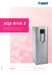 BWT AQA drink 3 Manuel De Montage Et D'utilisation