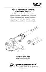 Alpha Professional Tools PSG-658 Manuel D'instructions