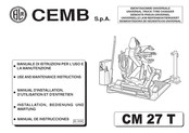 CEMB CM 27 T Manuel D'installation, D'utilisation Et D'entretien