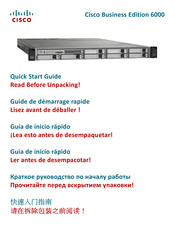 Cisco Business Edition 6000 Guide De Démarrage Rapide