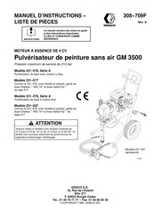 Graco GM 3500 Manuel D'instructions Et Pièces Détachées