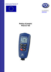 PCE Instruments PCE-CT 60 Notice D'emploi