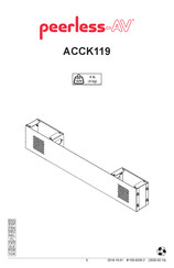 peerless-AV ACCK119 Mode D'emploi