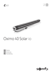 SOMFY Oximo 40 Solar io Notice