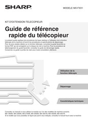 Sharp MX-FXX1 Guide De Référence