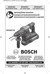 Bosch RH328VC-36 Consignes De Fonctionnement/Sécurité