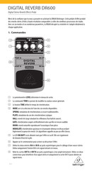 Behringer DIGITAL REVERB DR600 Guide Rapide