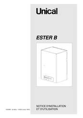 Unical ESTER B Serie Notice D'installation Et D'utilisation