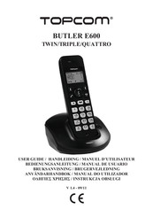 Topcom BUTLER E600 TWIN Manuel D'utilisateur