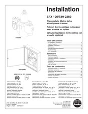 Bradley EFX 120/S19-2350 Manuel D'installation