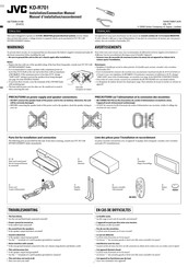 JVC KD-R701 Manuel D'installation/Raccordement