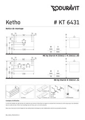 Duravit Ketho KT 6431 Notice De Montage
