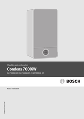 Bosch Condens GC7000iW 35 Notice D'utilisation