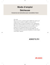 Asko TL751 Mode D'emploi