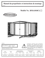 Spacemaker RMA1010CL Manuel Du Propriétaire Et Instructions De Montage