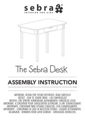 sebra The Sebra Desk 2006306 Instructions De Montage