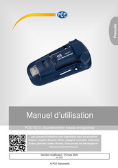 PCE Instruments VD 3 Manuel D'utilisation