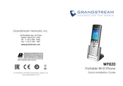 Grandstream Networks WP820 Guide D'installation Rapide