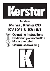 Kerstar Prima CD Mode D'emploi