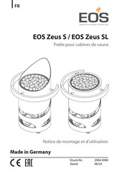 EOS Zeus SL Notice De Montage Et D'utilisation