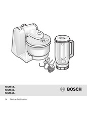 Bosch MUM4830 Notice D'utilisation