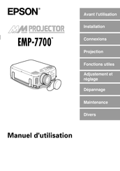Epson EMP-7700 Manuel D'utilisation