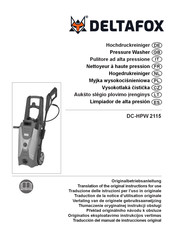 Deltafox DC-HPW 2115 Traduction De La Notice D'utilisation Originale