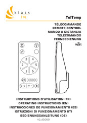 KLASS Fan TelTemp Instructions D'utilisation
