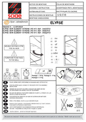Sciae ELYPSE 3675 ELEMENT VITRINE 1PO 14SO3710 Notice De Montage