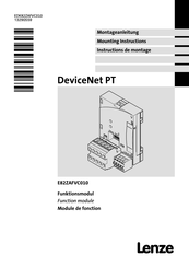 Lenze DeviceNet PT E82ZAFVC010 Instructions De Montage