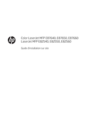 HP Color LaserJet Managed Flow MFP E87660 Guide D'installation