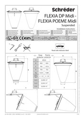 Schreder FLEXIA DP Midi Instructions De Montage