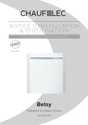CHAUFELEC Betsy Notice D'installation/D'utilisation