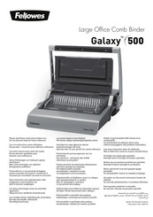 Fellowes Galaxy 500 Mode D'emploi