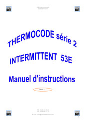 Open Date THERMOCODE 2 Série Manuel D'instructions