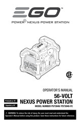 Ego Power+ NEXUS PST3040-FC Additif Au Guide D'utilisation
