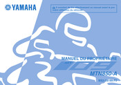 Yamaha MTN850-A Manuel Du Propriétaire